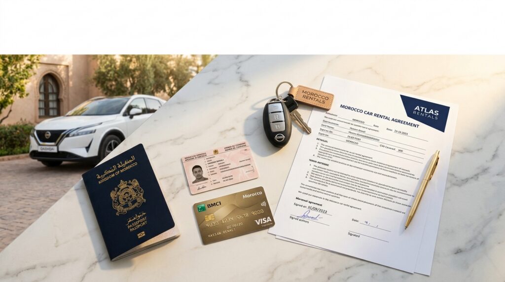 Documents nécessaires pour louer une voiture au Maroc chez Agdlld Car Kénitra